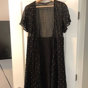 Front tie cover up/dress